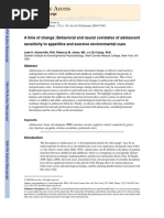 A Time of Change Behavioral and Neural Correlates of Adolescent Nihms133419