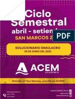 Solucionario Simulacro Semestral Acem 05-06-22