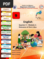 English: Quarter 4 - Module 1