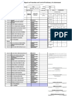 School Form 5 (SF 5) Report On Promotion and Level of Proficiency & Achievement