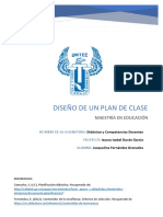 Didactica - Diseño de Plan de Clase - Jacqueline Fernandez G