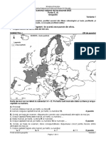 Subiecte Geografie 