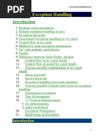 Exception Handling