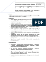 Procedimiento de Trabajos Pts en Vias Publicas y Carreteras