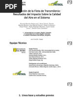 Informe Estudio Sobre Calidad Del Aire Del Sistema TransMilenio