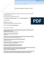 B. Zeqiri, W. Scholl - Measurement and Testing of The Acoustic Properties of Materials - A Review (2010)