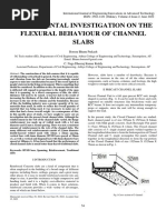 Experimental Investigation On The Flexural Behaviour of Channel Slabs