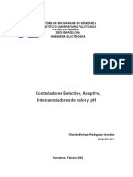 Controladores Selectivo, Adaptivo, Intercambiadores de Calor y PH