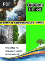 History of Environmentalism in India