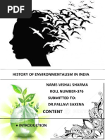 History of Environmentalism in India