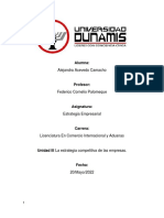 Unidad Iii La Estrategia Competitiva de Las Empresas.