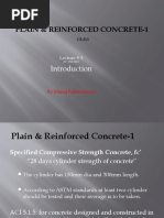 Plain & Reinforced Concrete-1: Lecture # 3