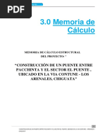 03 Memoria de Calculo Puente Contune Arenales