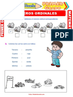 Números Ordinales para Primer Grado de Primaria