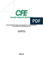 CONORCFE-02 Procedimiento para La Eval de La Confor Con Normas de Ref Cfe