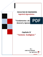 Agroecología - Capitulo IV - Factores Ecológicos - 2018 - II