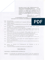 Decret Portant Sur Les Modalités de Transfere Des Ressorces Et Des Compétences