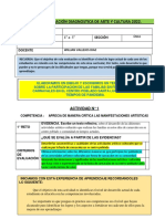 1° A 5° EVALUACION DIAGNOSTICA Arte y Cultura