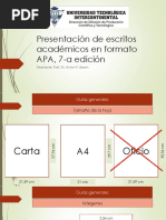 Presentación de Escritos Académicos en Formato APA, 7-A Edición