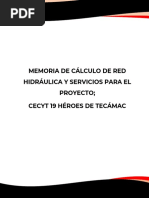 Memoria de Calculo Hidraulica