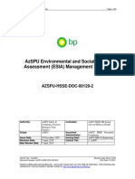 AzSPU Environmental and Social Impact Assessment (ESIA) Management Process