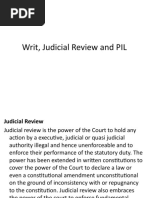 Writ, Judicial Review and PIL