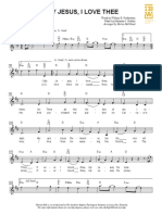 My Jesus I Love Thee (D-E) - Lead Sheet