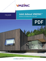 GUIDE TECHNIQUE Joint Debout VMZINC Facade 2021