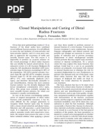 Closed Manipulation and Casting of Distal Radius Fractures