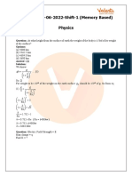 JEE Main 2022 (June 24 Morning Shift) Question Paper With Solutions (PDF)