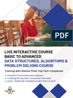 Live Interactive Course Basic To Advanced: Data Structures, Algorithms & Problem Solving Course