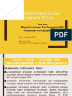 Rakor - Penataan Pengelolaan Keuangan TP-PKK