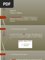 2.1 Declaración de Clases