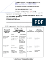 Synerquest Management Consultancy Services Inc.: Detailed Action Plan/Program