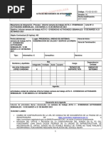 Acta 3 Evidencias Actividades Semanales