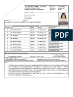 University of Rajasthan Admit Card