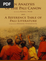 Analysis-Of-The-Pali-Canon and Reference Table of Pali Canon