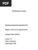 Planificación Teoria de Las Organizaciones 4°