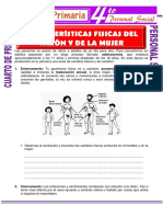 Caracteristicas Fisicas Del Varon y La Mujer para Cuarto de Primaria