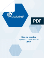 Lista de Precios Mederilab 2020