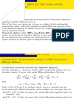 Solution of PDE's Using Finite Difference Method