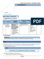 1° Grado - Actividad Del Dia 21 de Junio