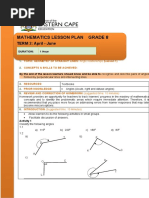 MATHEMATICS GRADE 8 TERM 2 Lesson Plans