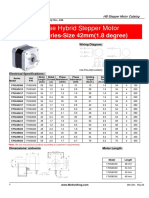 2 Phase Hybrid Stepper Motor: 17H2A Series-Size 42mm (1.8 Degree)