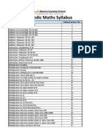 Roots Vedic Maths Syllabus: Topic Video/Lesson No