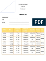 Formato de Plan de Trabajo Anual Primaria