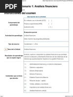 Examen (AAB01) Cuestionario 1 Análisis Financiero