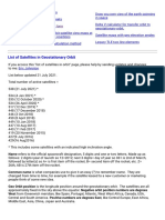 List of Satellites in Geostationary Orbit