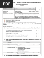 Evaluación Quimestral 9no