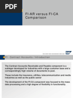 SAP Comparison of FI-AR Vs FI-CA